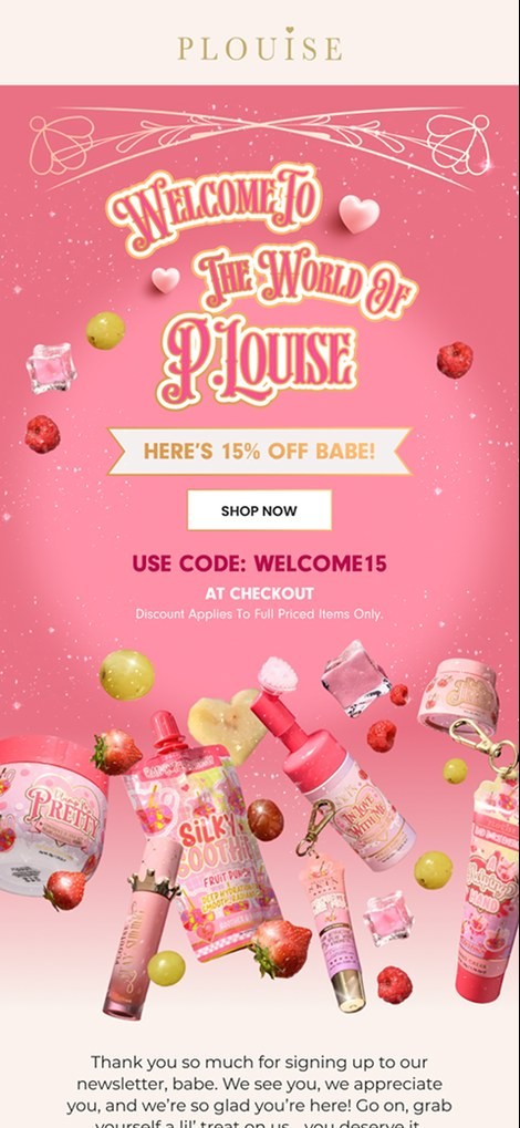 Spring sale email