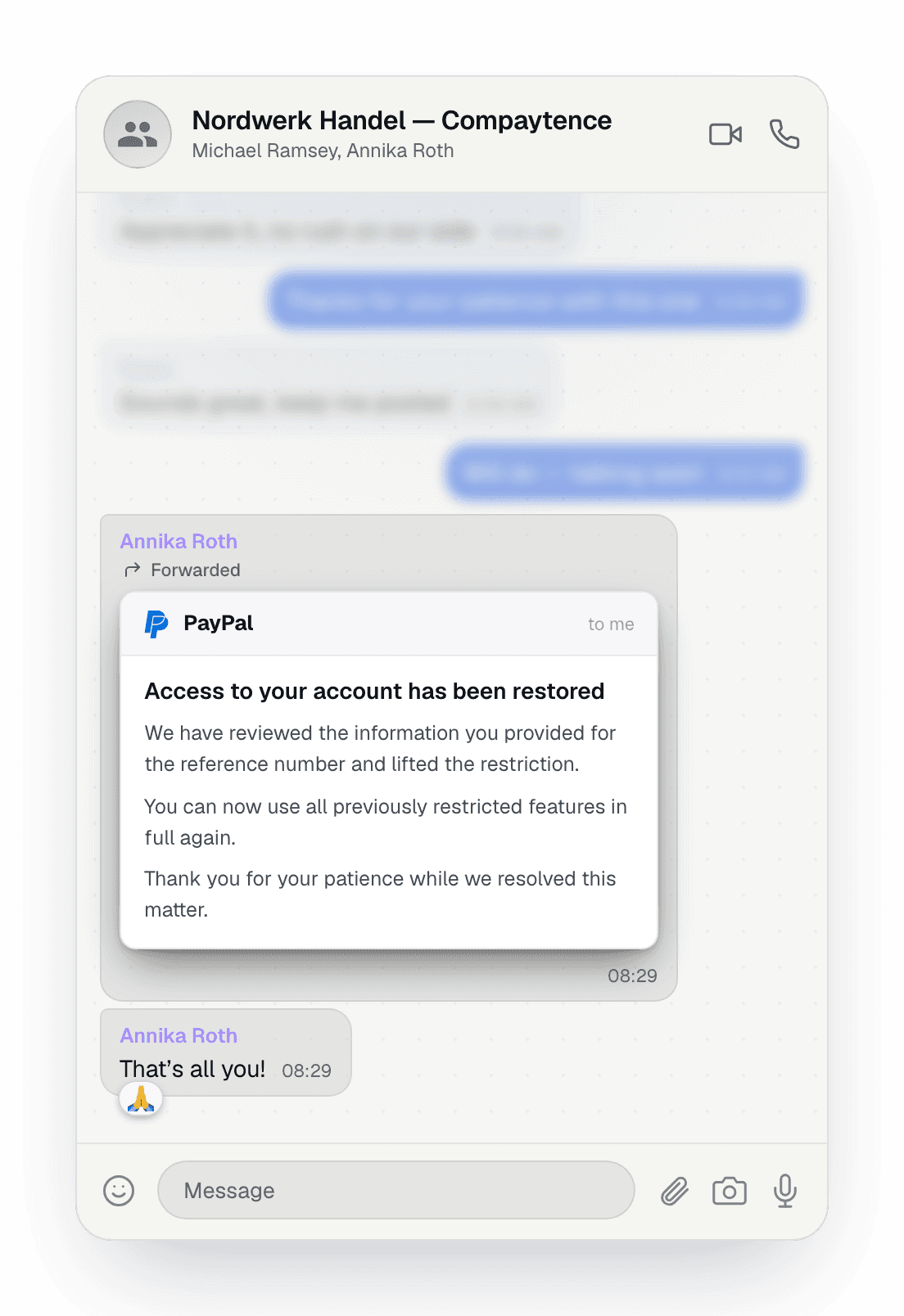 PayPal — Kontozugriff wiederhergestellt