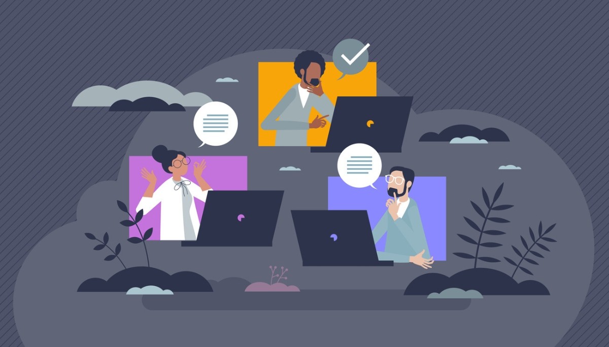 Illustration of a person surrounded by symbols like a question mark, light bulb, gears, and puzzle pieces.