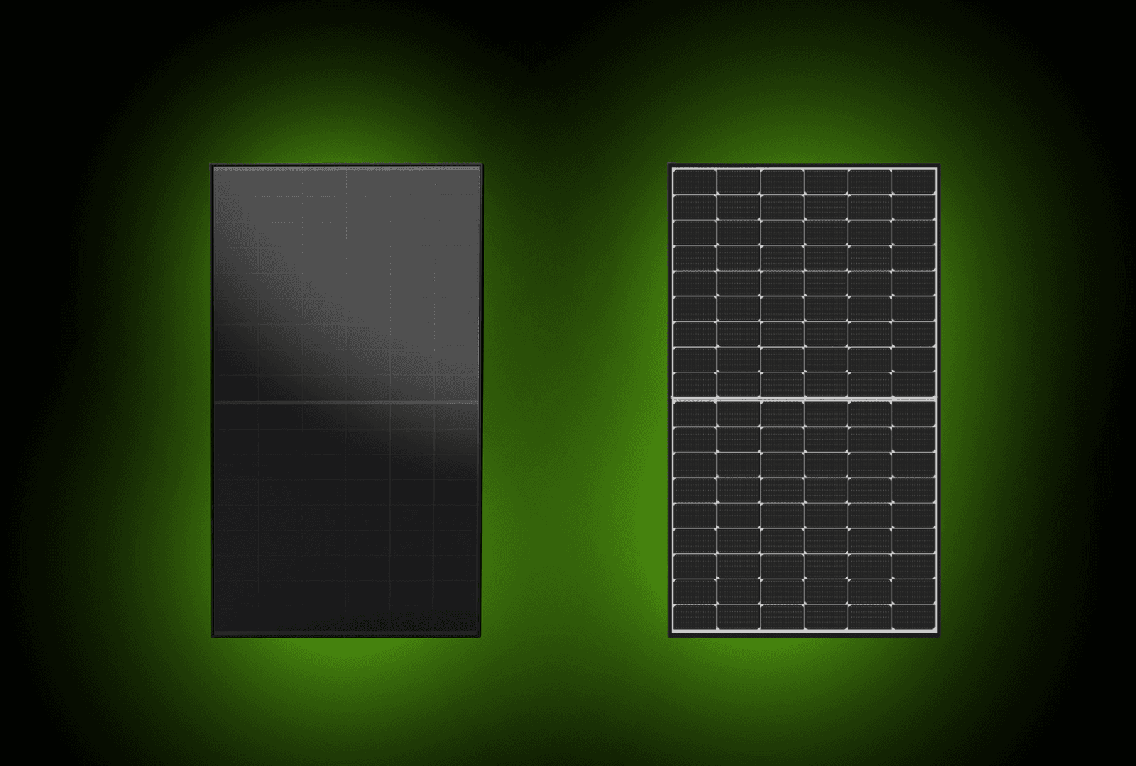 Zwei verschiedene Solarmodule im Überblick
