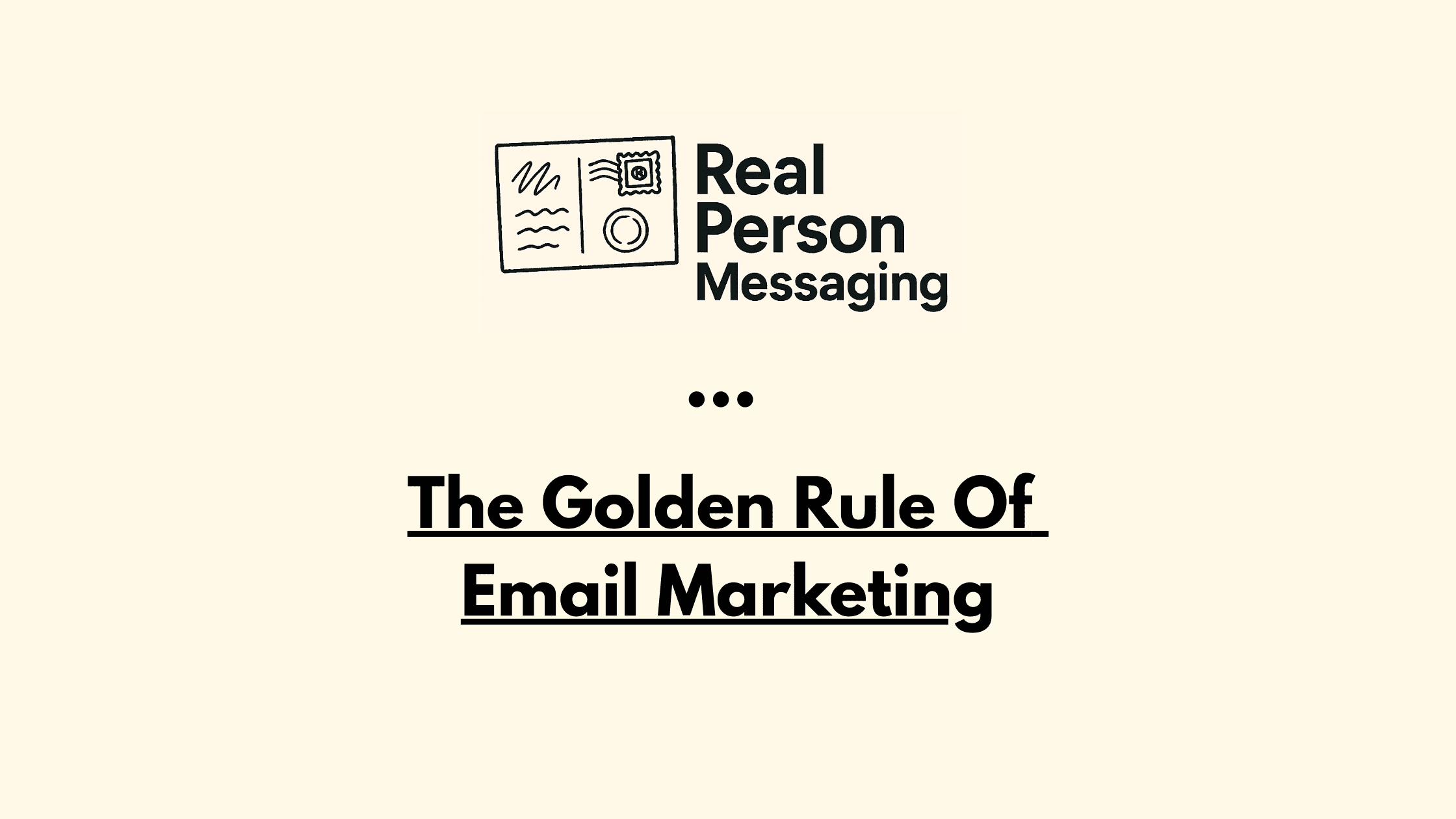 golden rule of email marketing