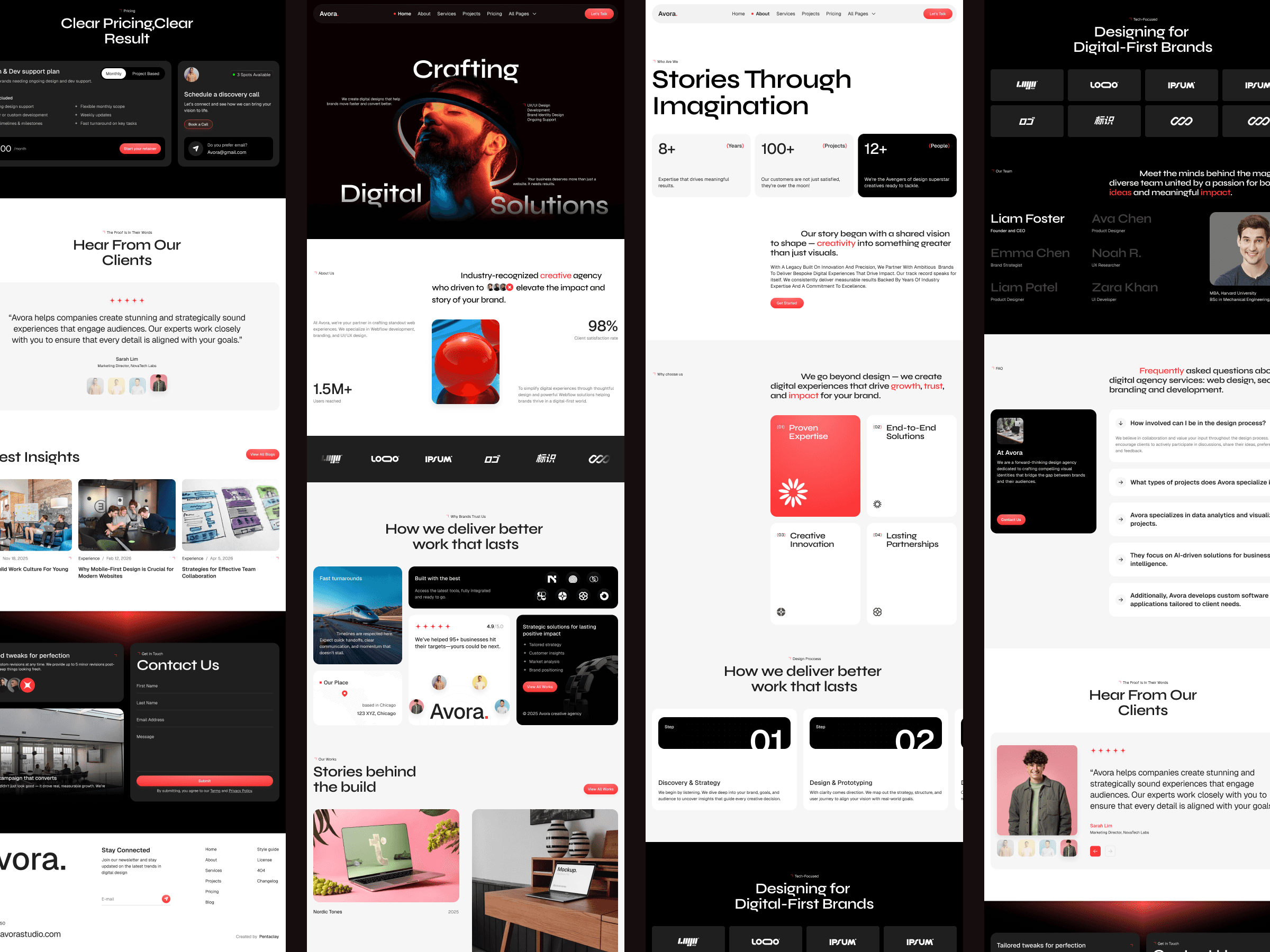 framer marketing agency template