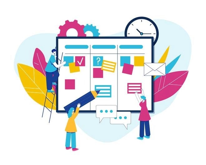 A person mapping out an effective professional development plan.