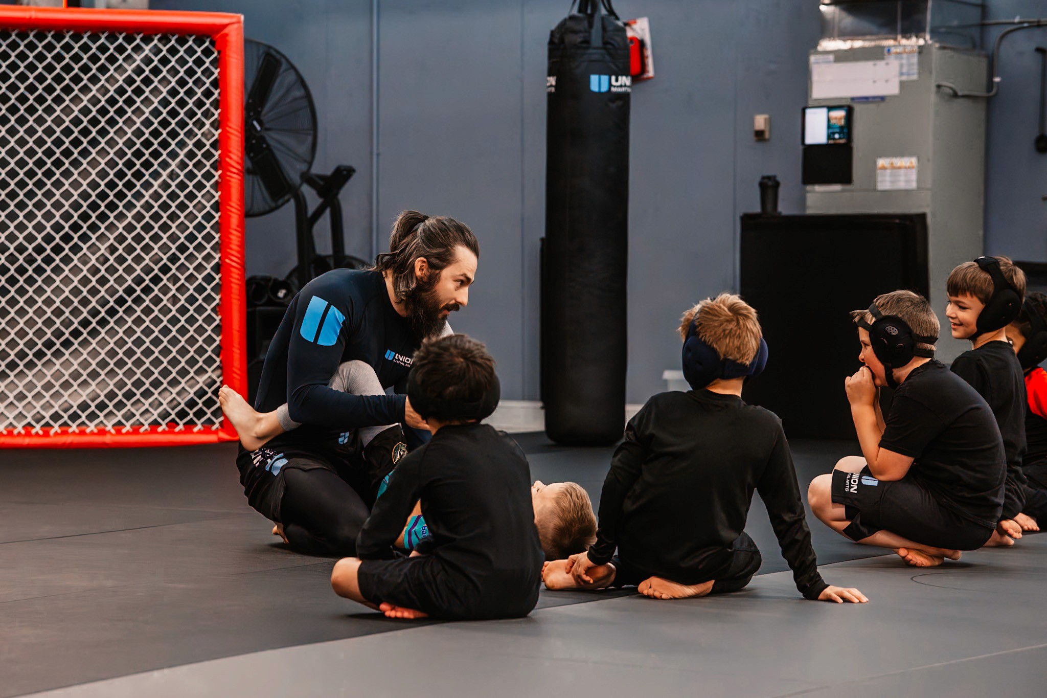  Coach Kon with Students