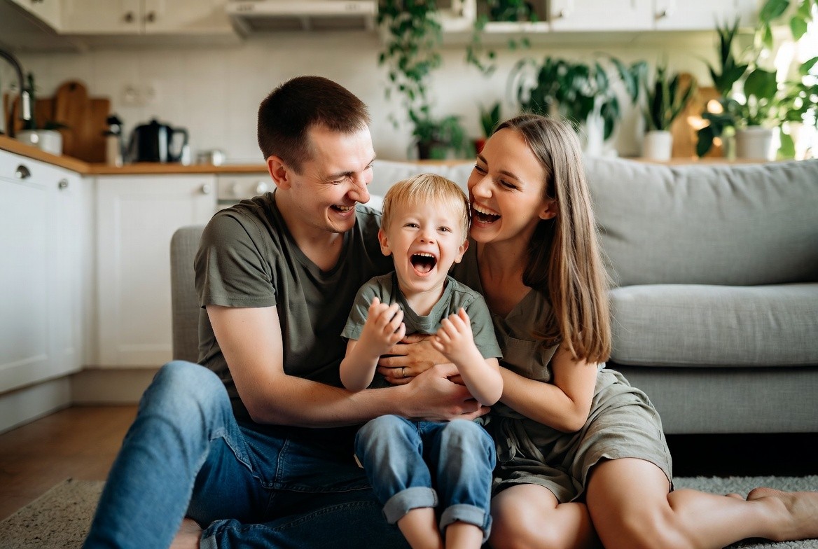 Athlete winning a race