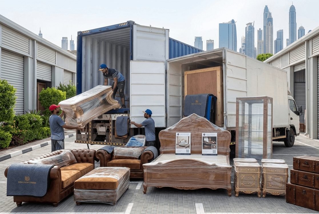 Team picking up furniture from a customer’s home