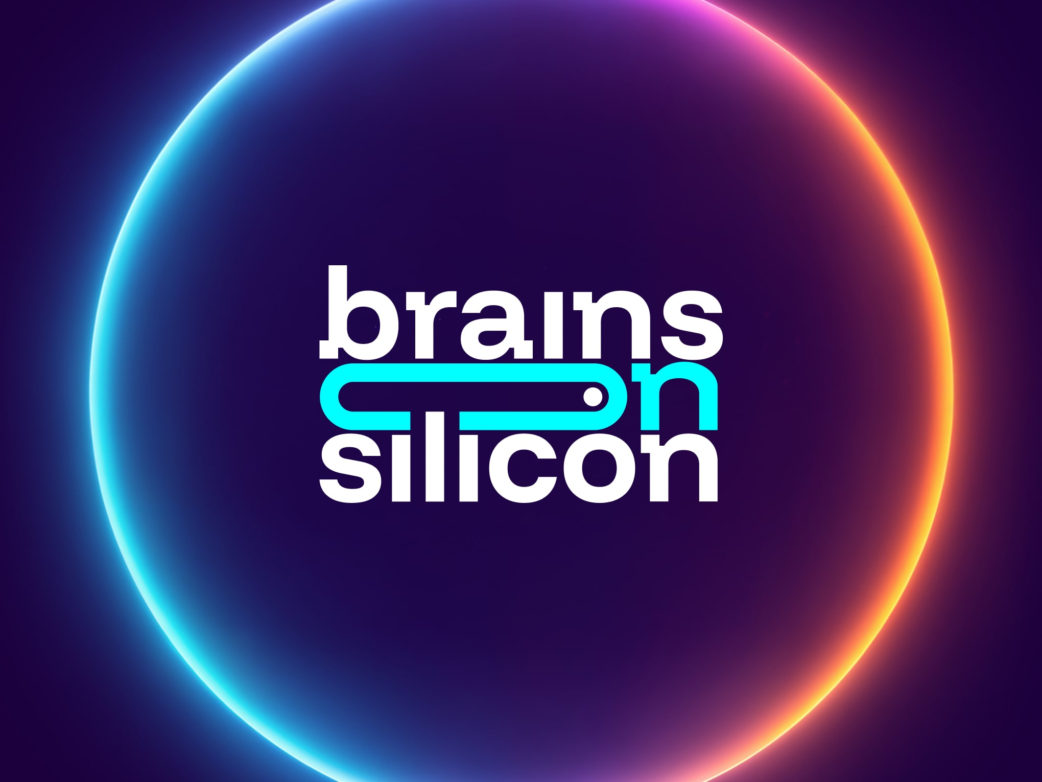 Brains on Silicon Logo mit Aura