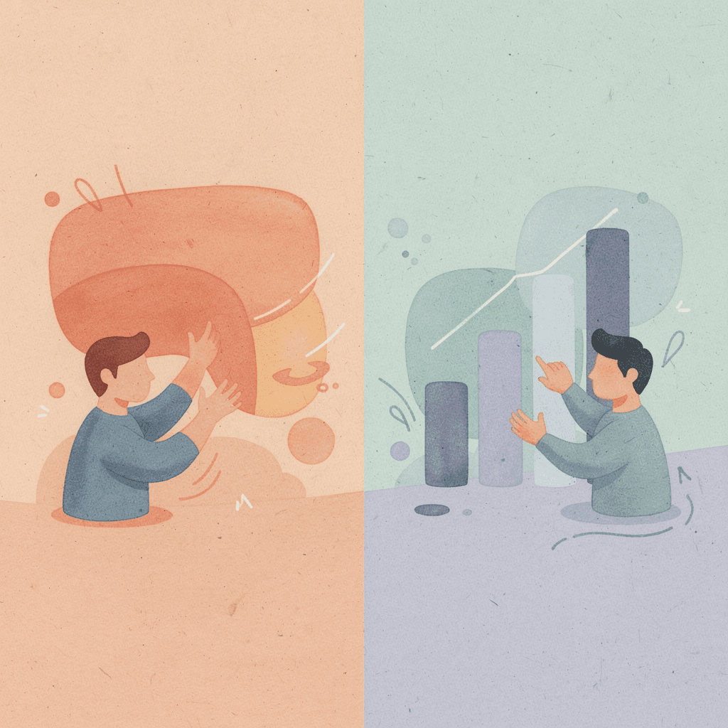 Split scene illustration comparing accredited and non-accredited homeschool program outcomes