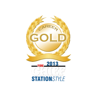 Career Gold Chief Station Style Award 2013 logo with gold laurel wreath and ribbon.