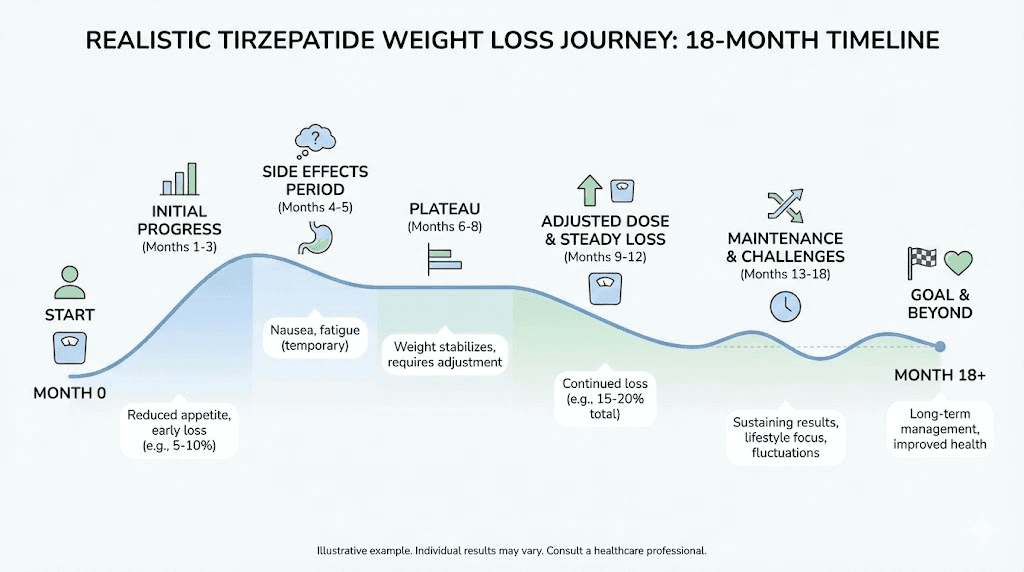 What tirzepatide before and after photos do not show about the journey