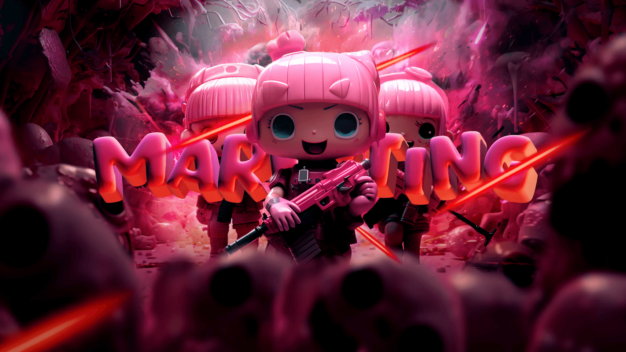 Streetside billboard with flyposters of the Batch.Works brand and illustrations