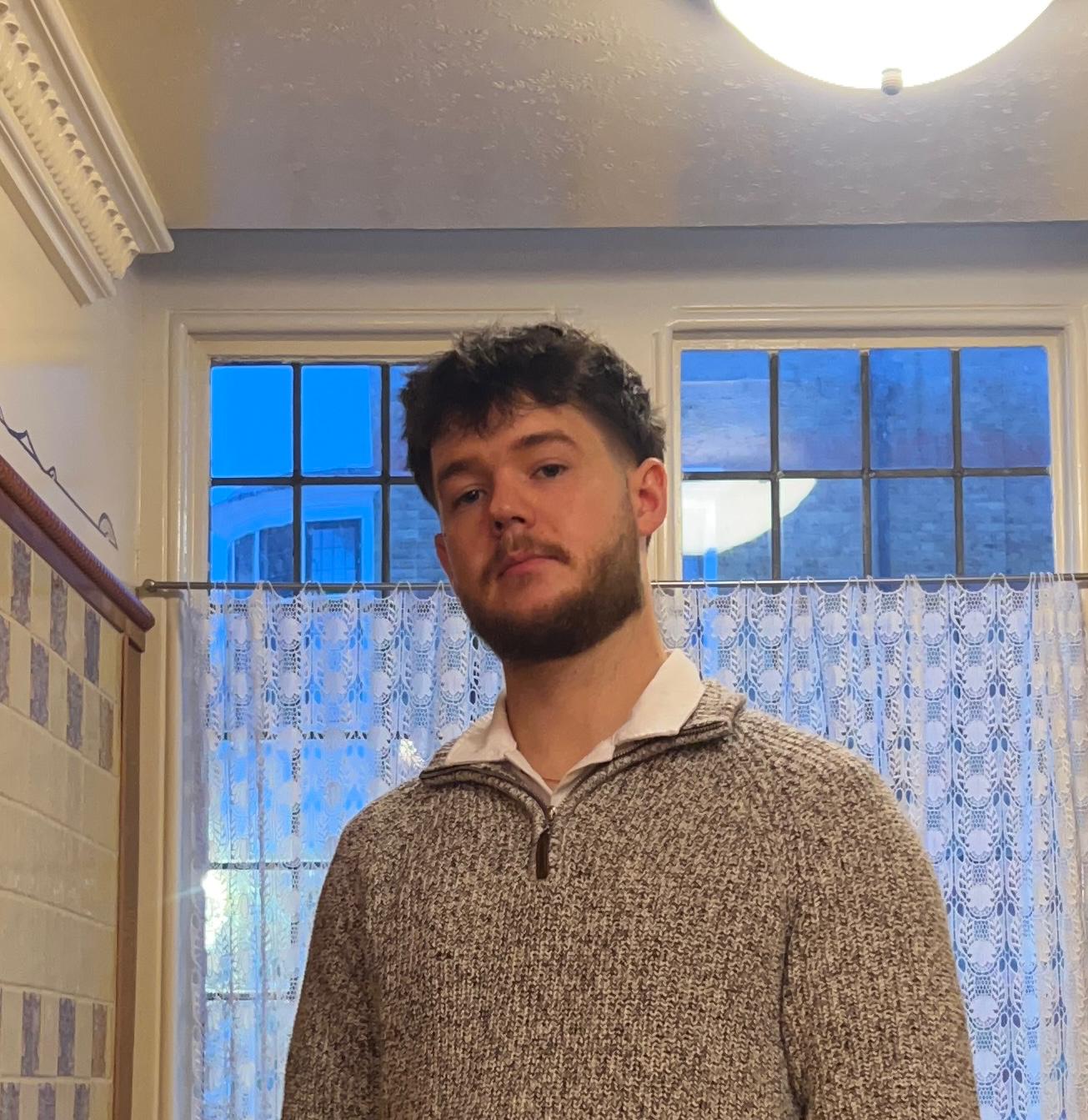 A photo of one of the founders, Trevor