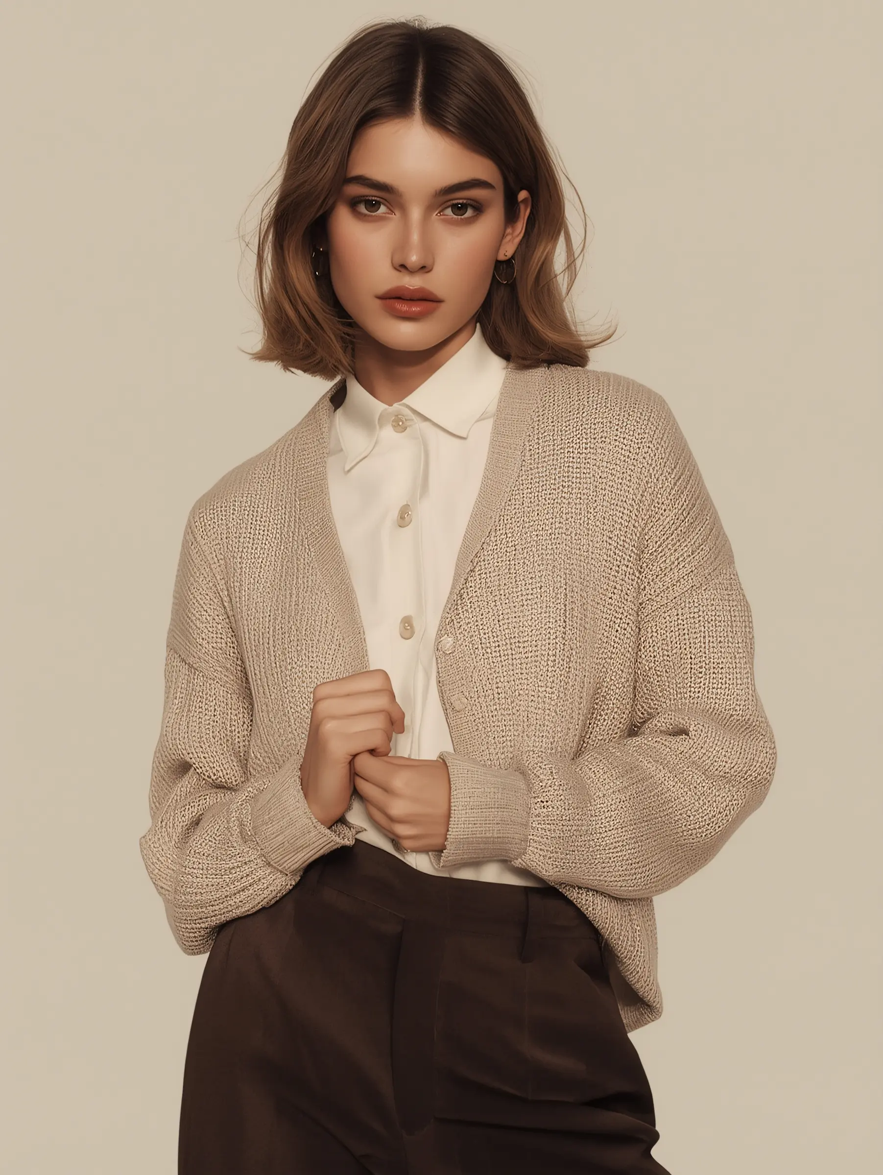 Woman in Earthy Tones