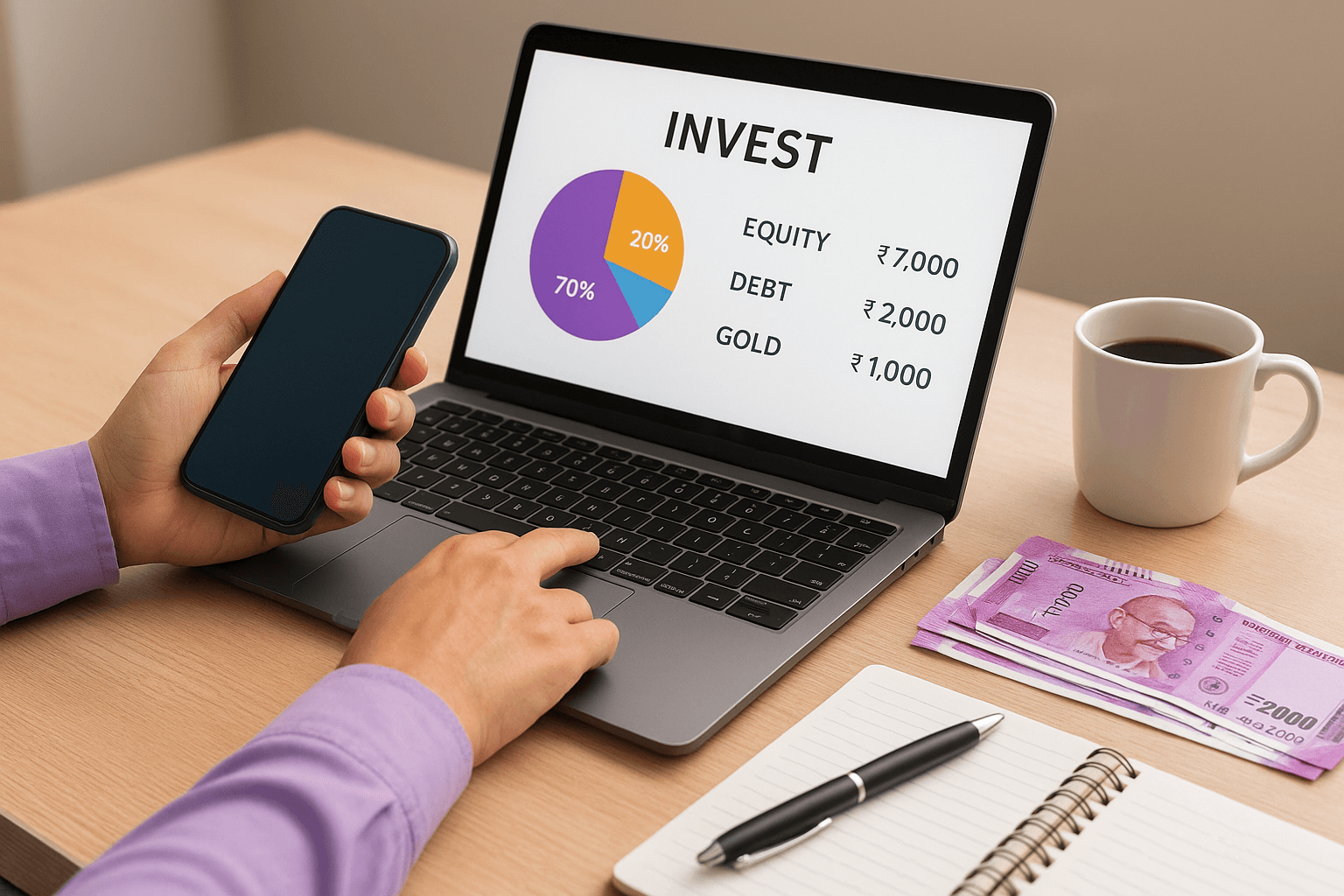 Step 3. Choose products, start investing, and automate