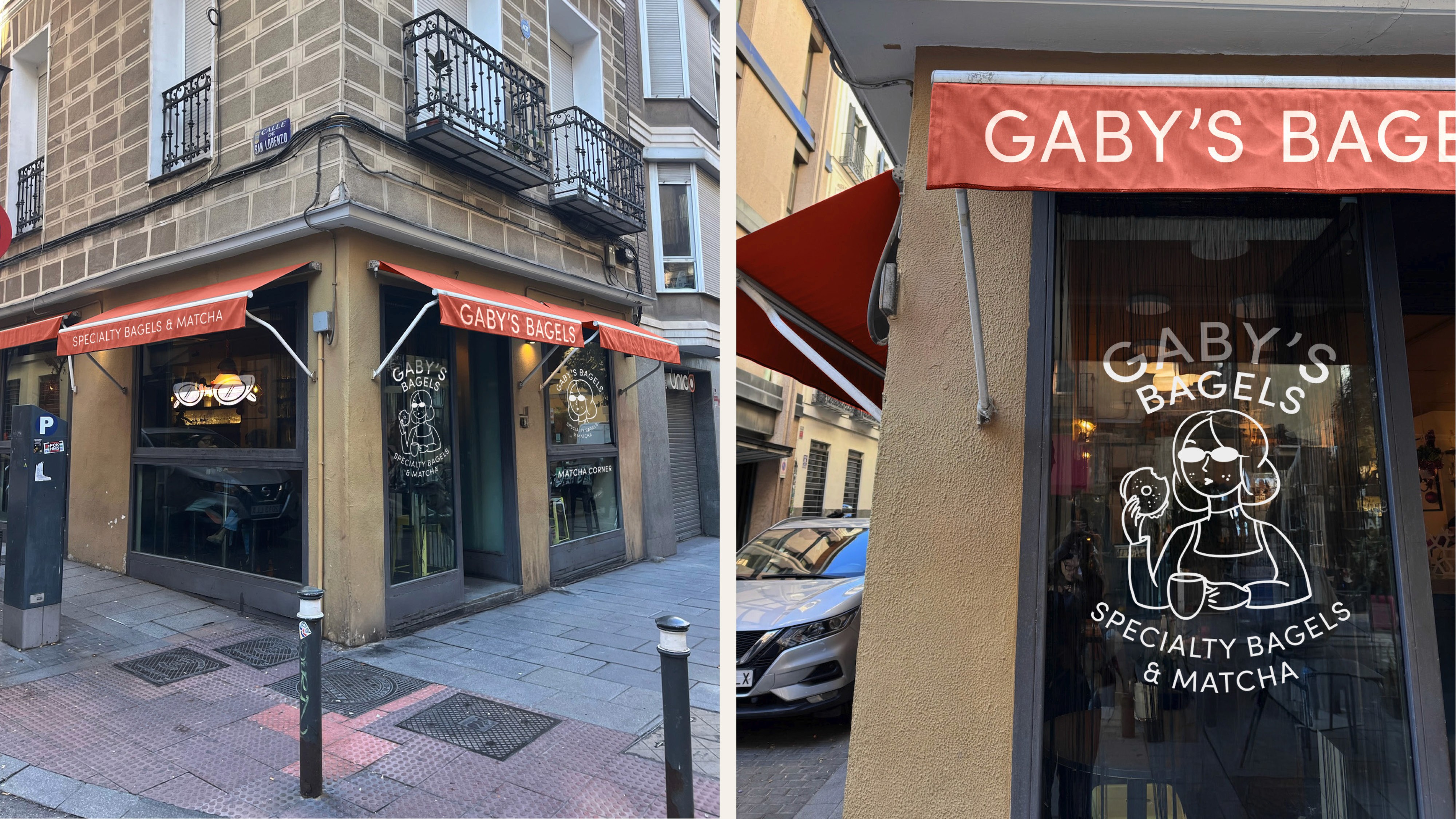 Gaby's Bagels Storefront Mockup