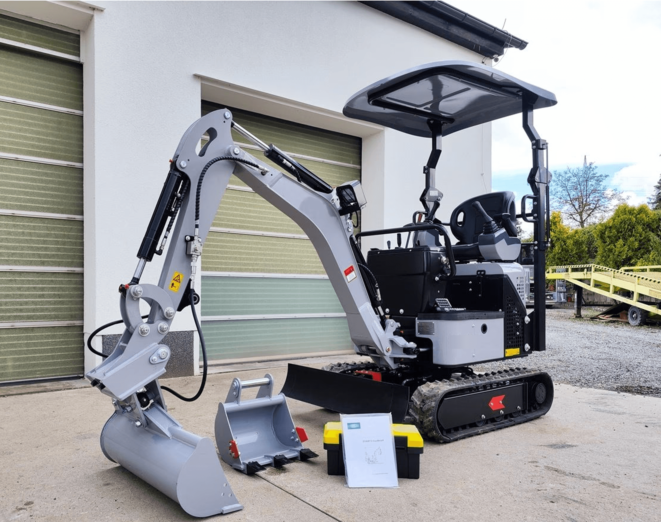 Bagger Grün im freien in Deutschland