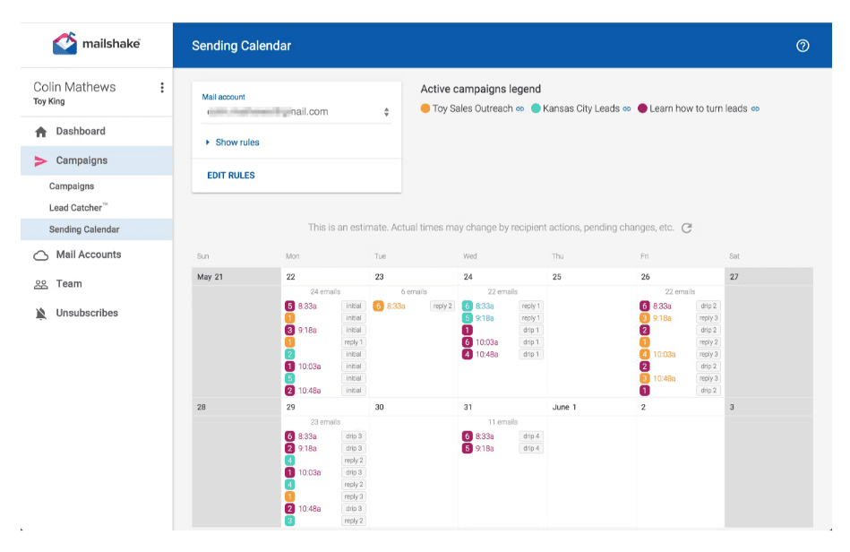 Mailshake Easy Email Campaign Management