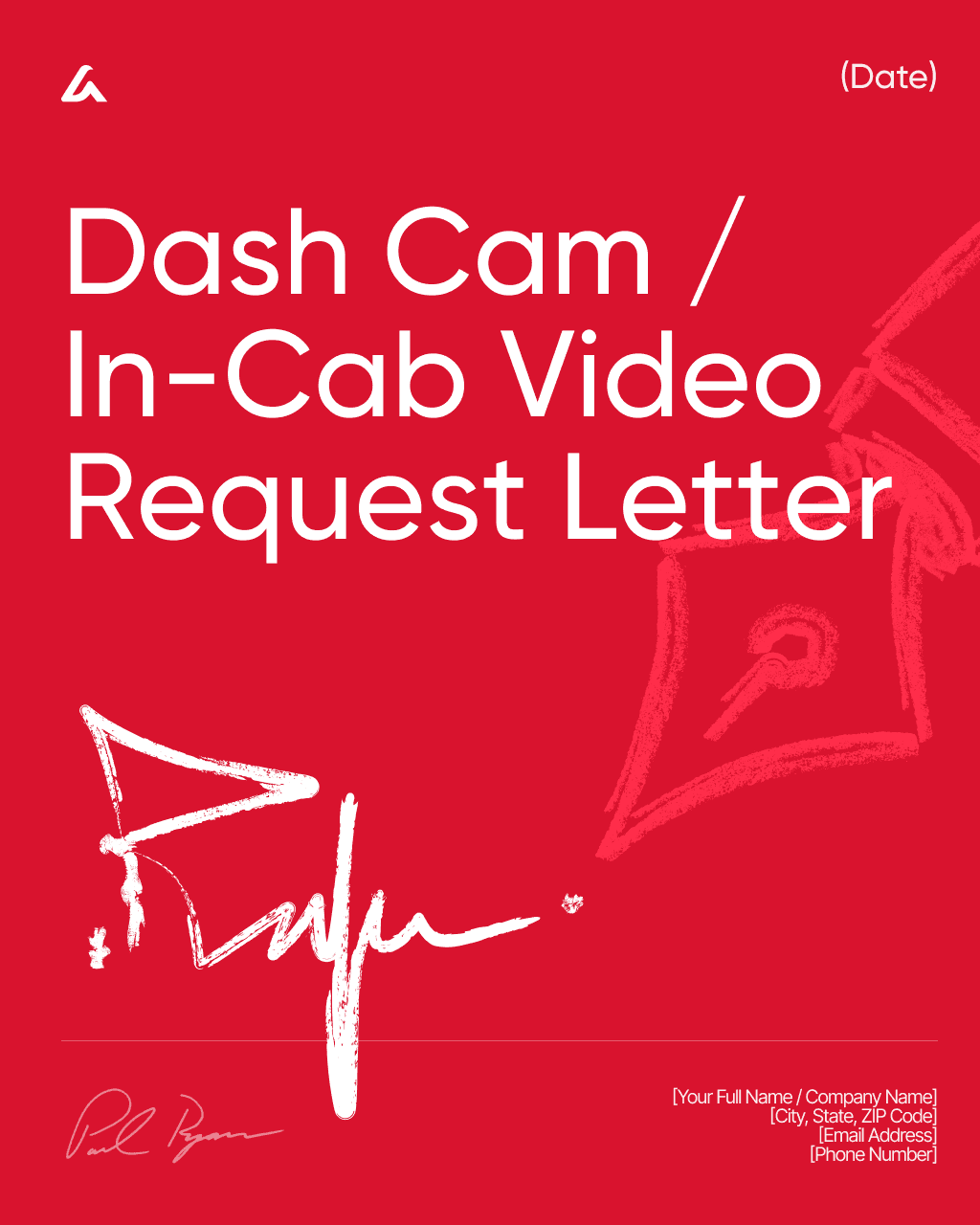 Dash Cam / In-Cab Video Request Letter