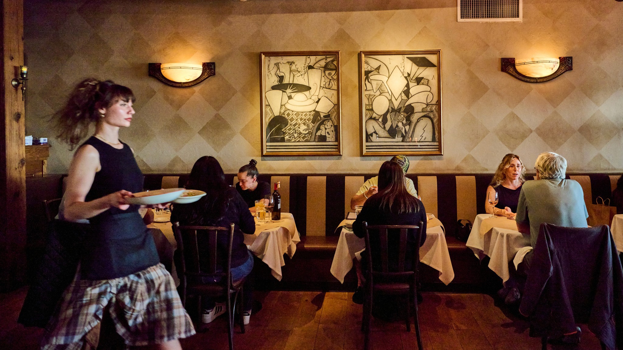 Food delivered in our Dining Room