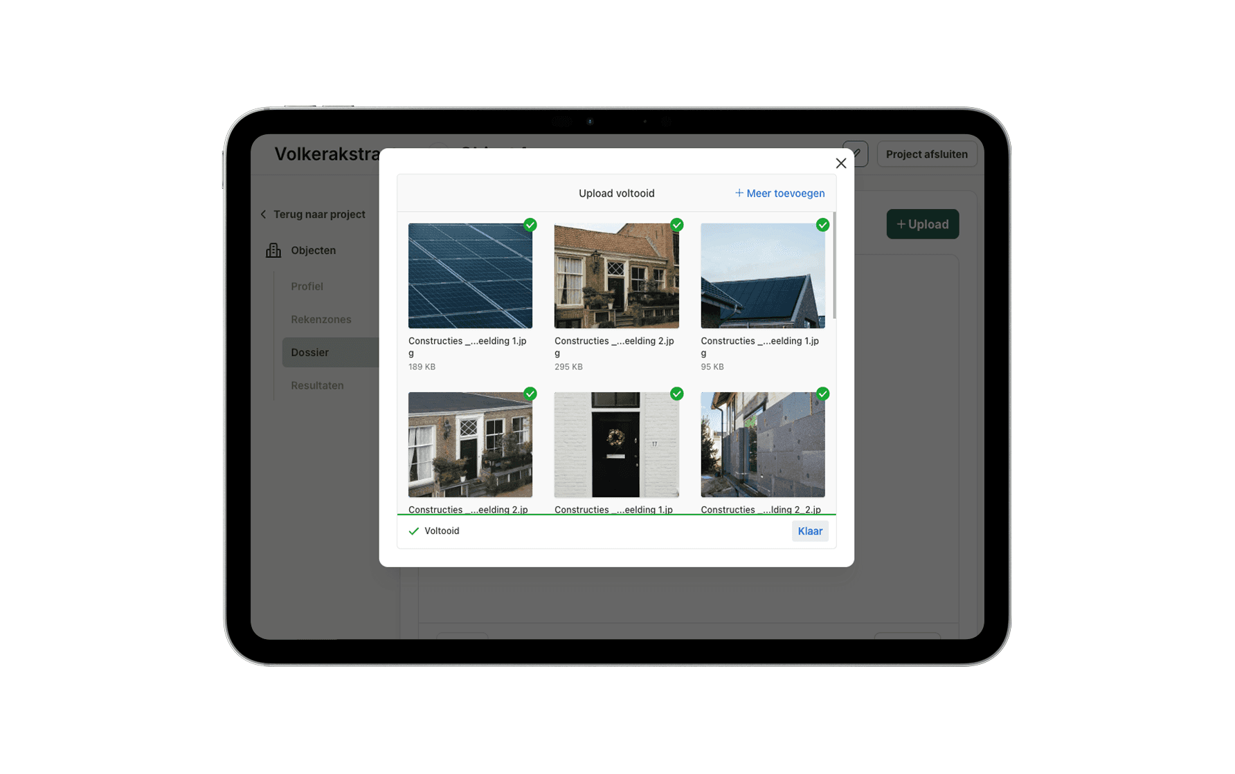 Bestanden uploaden in Label-wise