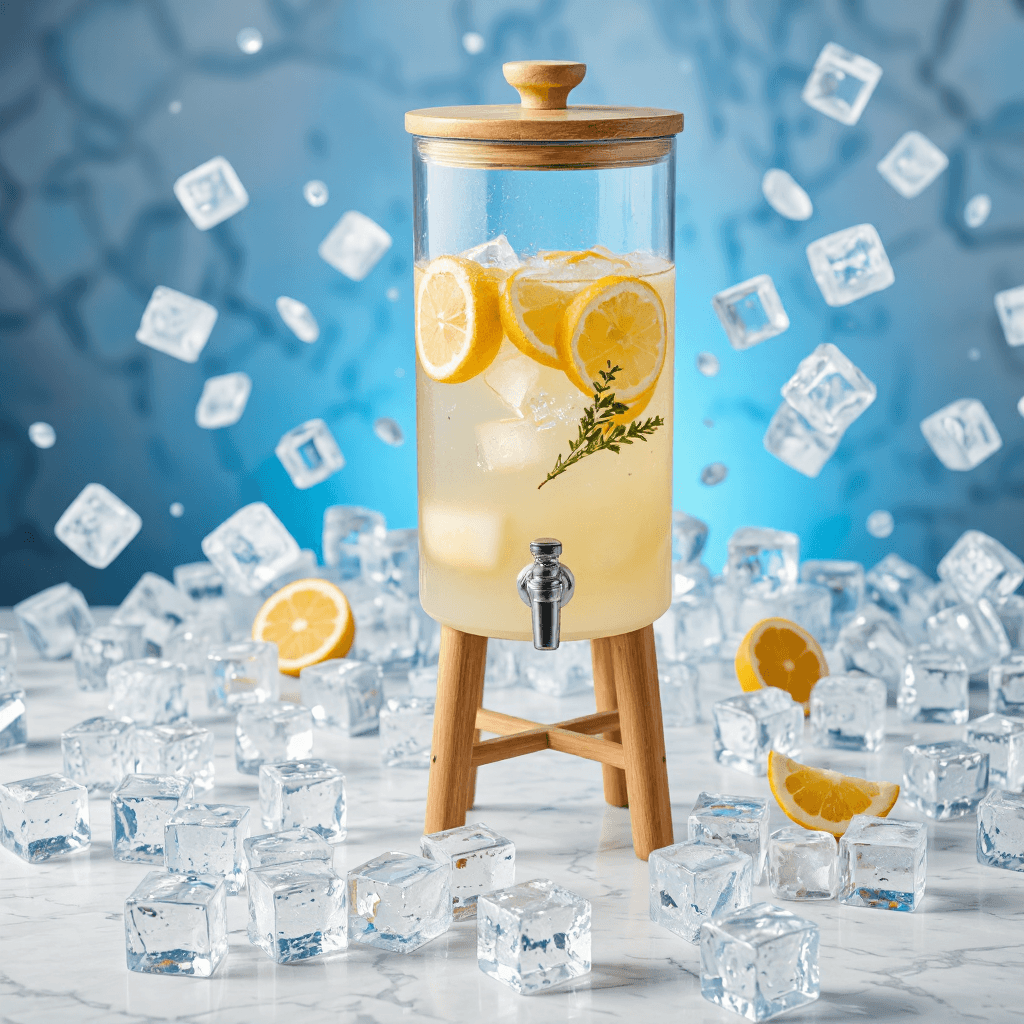 product photography of 음료를 제공하는 있는 음료 디스펜서