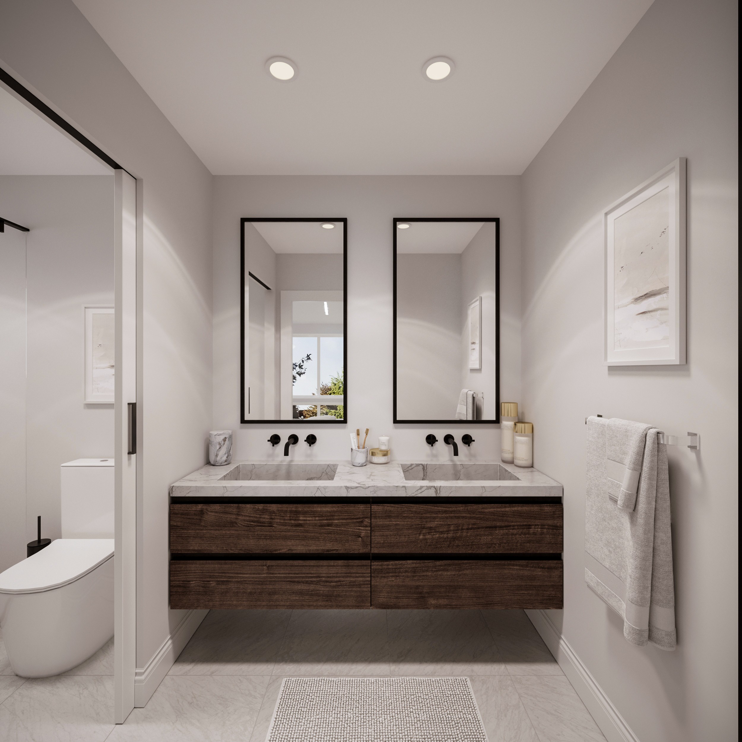 Winsor Townhomes master bathroom spa finishes luxury townhome