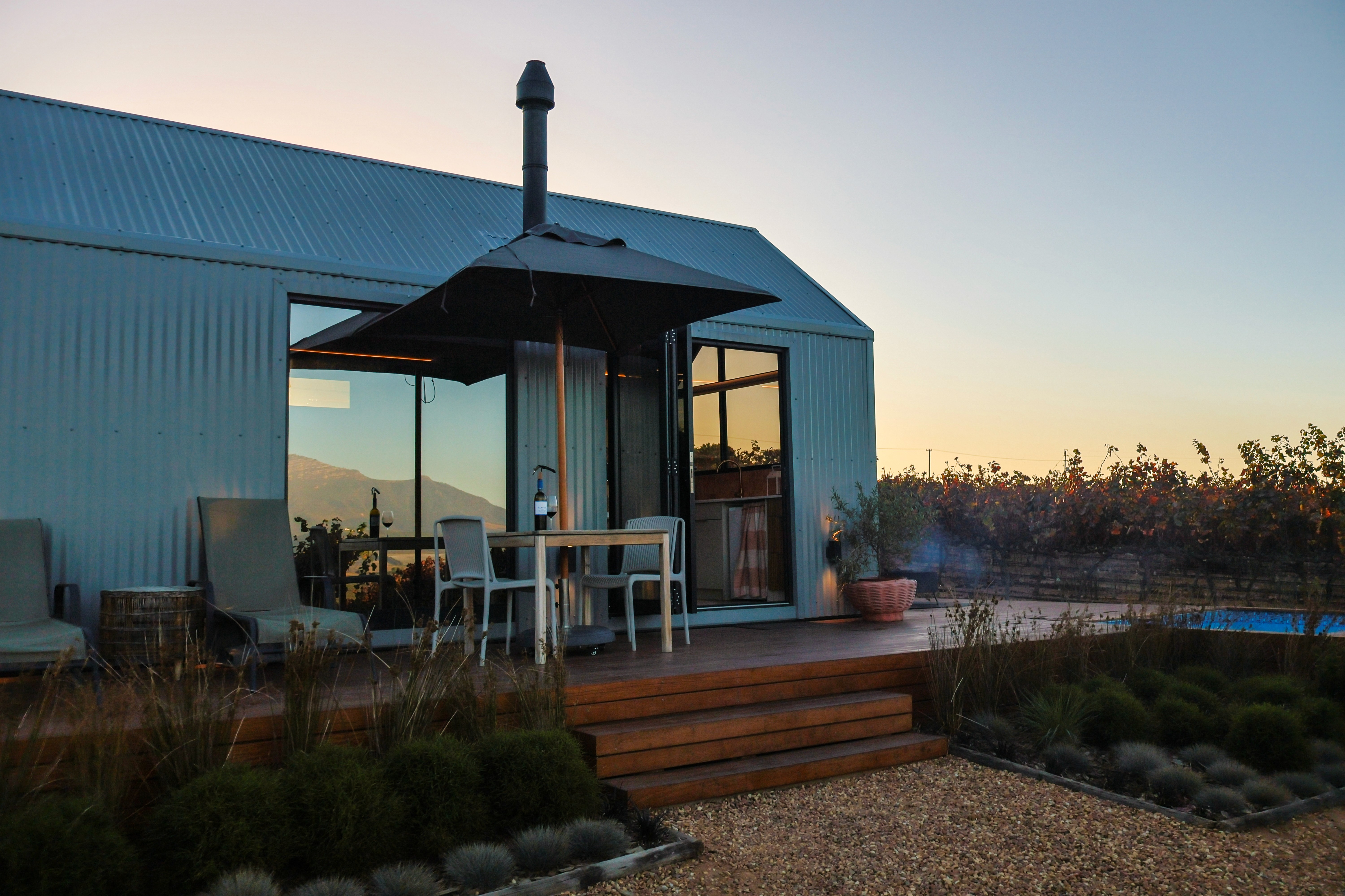 fransmanskraal with sunset