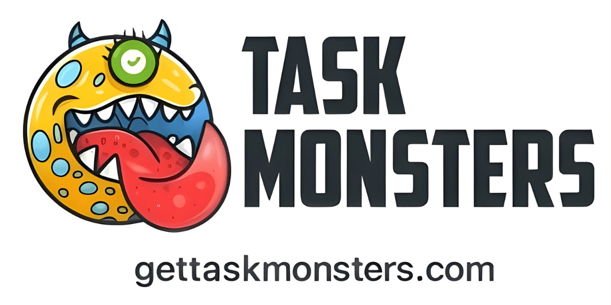 Task Monsters™ logo: On-demand DIY help via live video calls for home and auto projects.