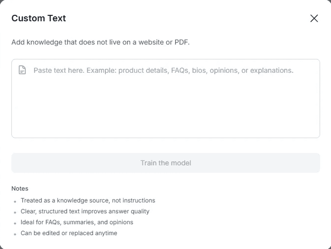 AI twin crawling personal website links with url input
