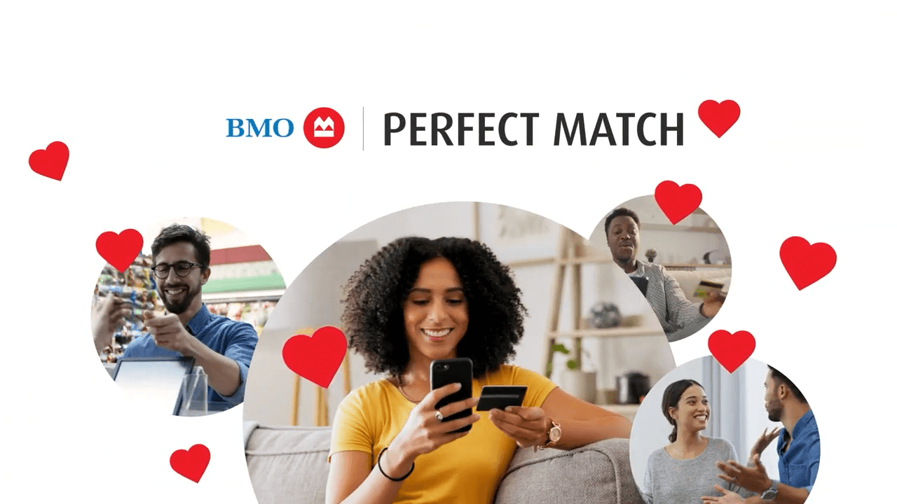 BMO Perfect Match CRM campaign case study animation explaining personalized credit card marketing strategy