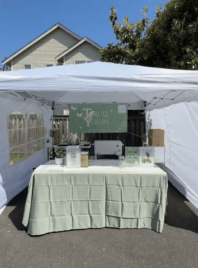 The special event cafe experience setup created by Trule Yours Cafe for weddings, office meetings, birthdays