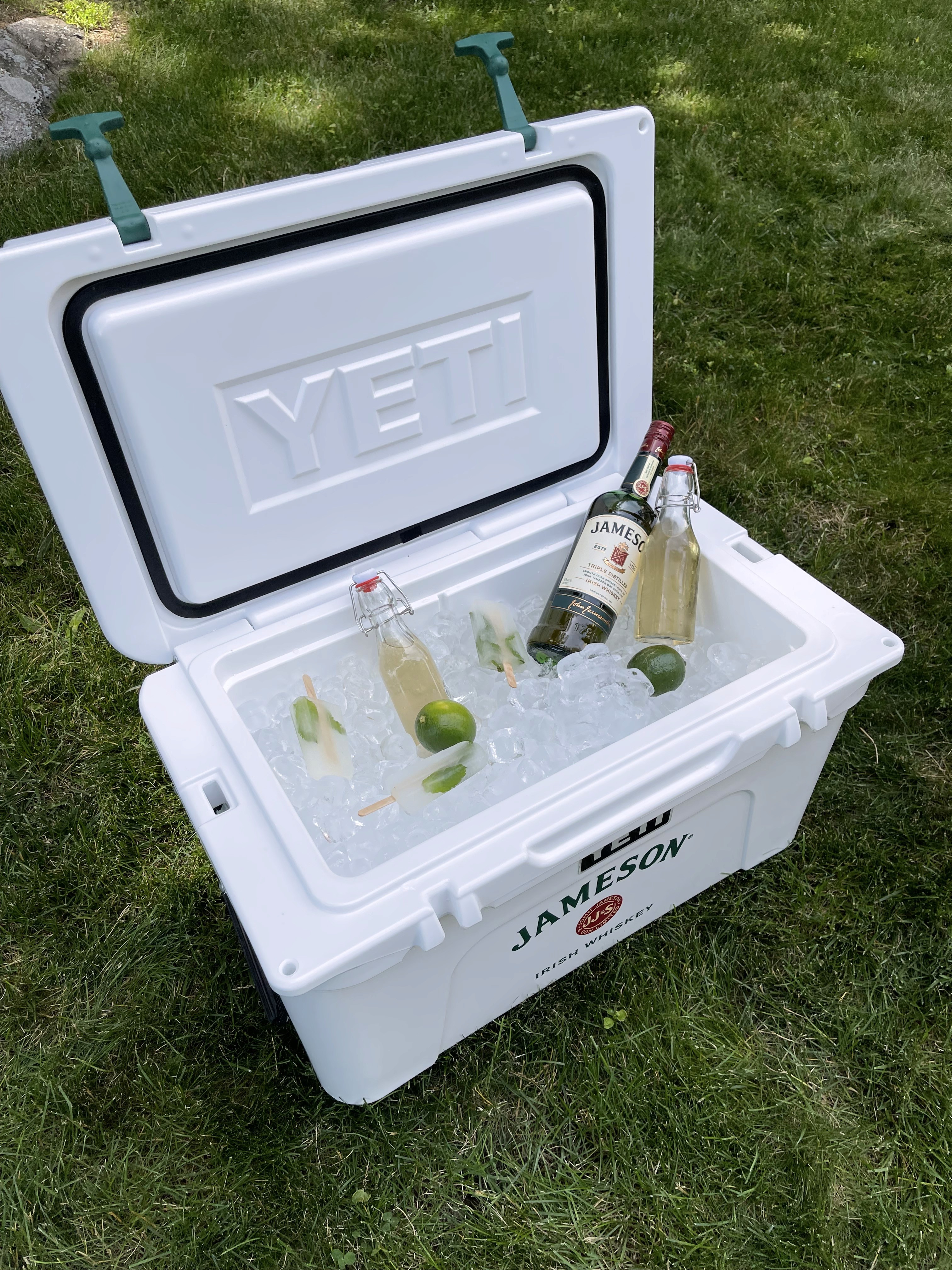 Jameson branded cooler behind the scenes