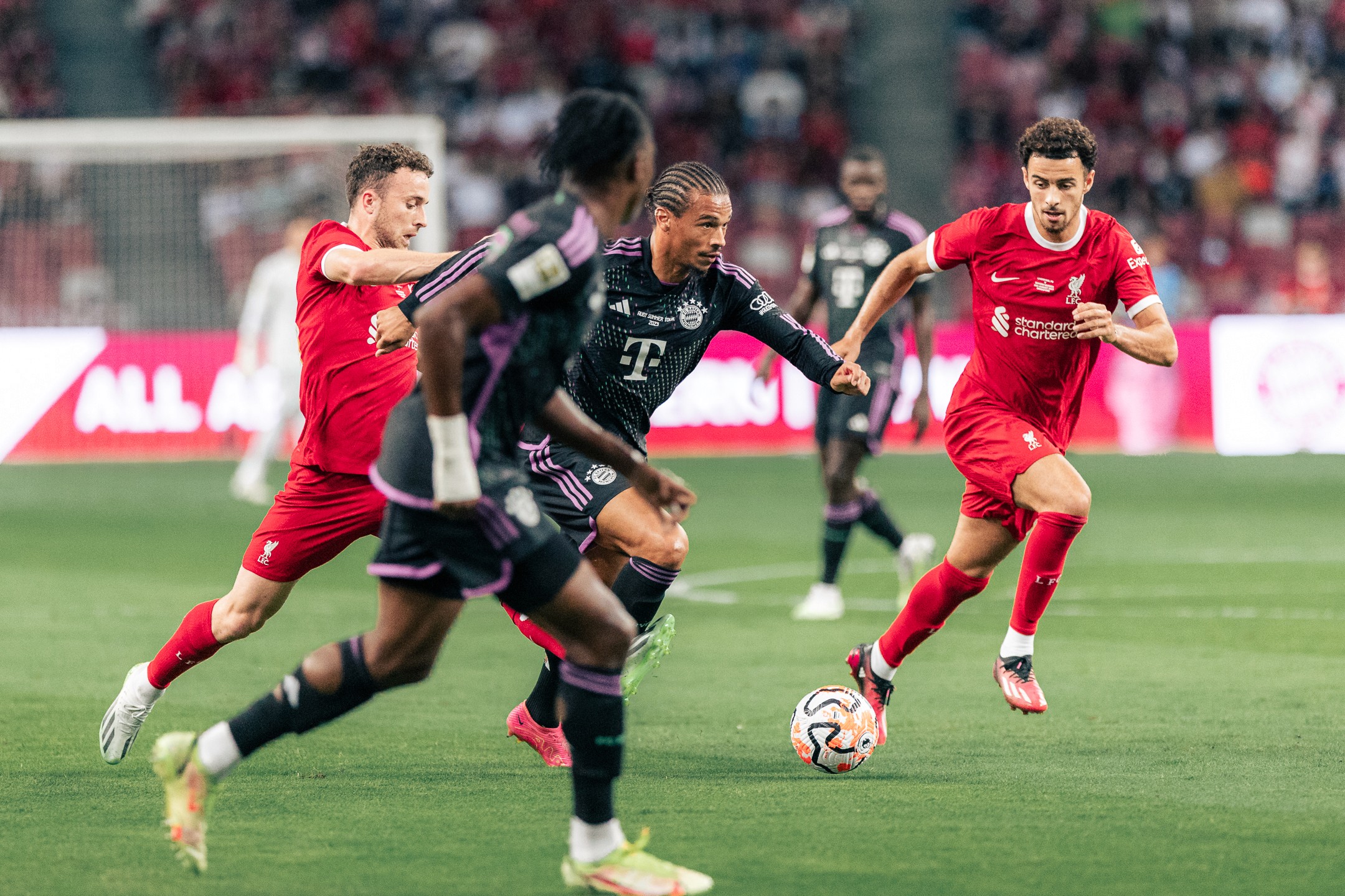 Leroy Sane of Bayern Munich at the Singapore Festival of Football 2023, photographed by Edmund Wong