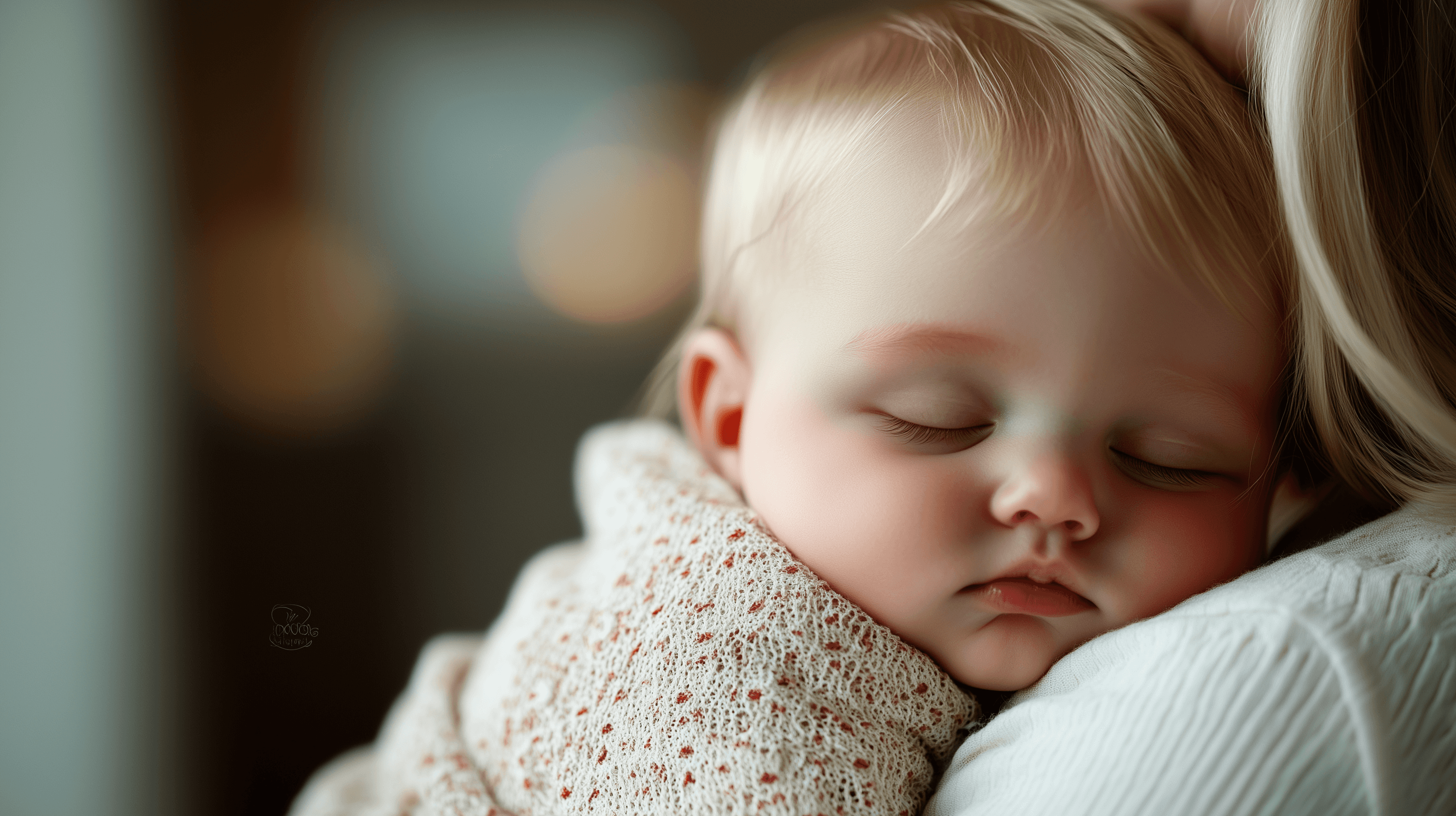 A baby lying on a soft blanket, holding hands with a caregiver, symbolizing the specialized and attentive expertise provided by United Nannies.