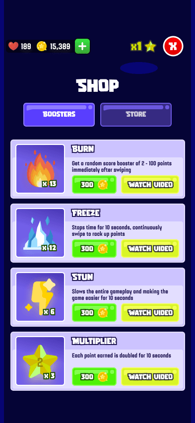 Swipe Master screen 3