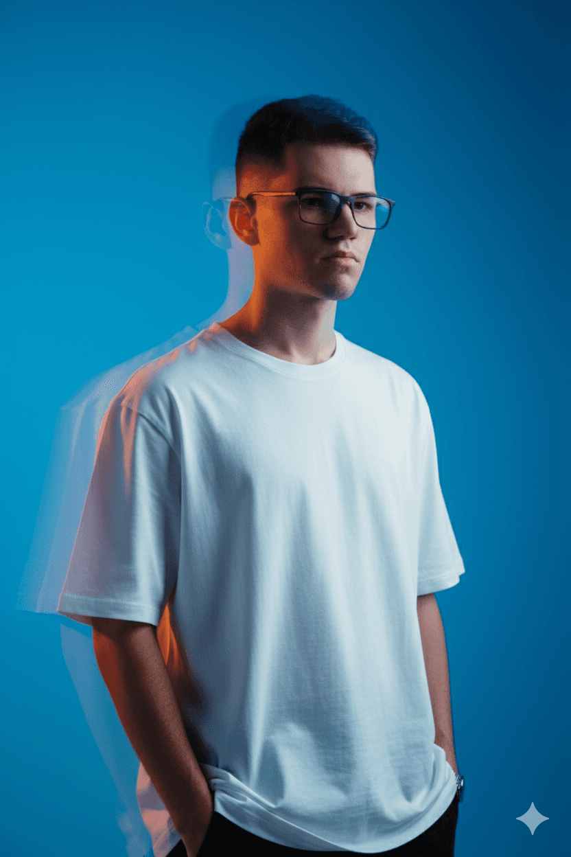 Portrait of portfolio creator – front view