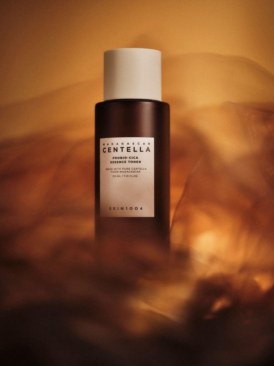 Centella toner skincare product photography by Lefty Studio