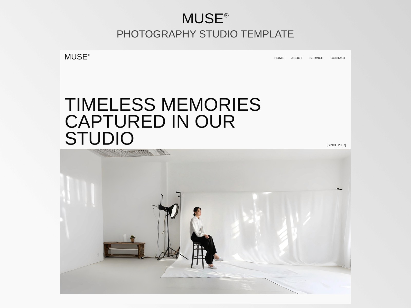 MUSE STUDIO — 黑白极简现代企业服务官网设计灵感