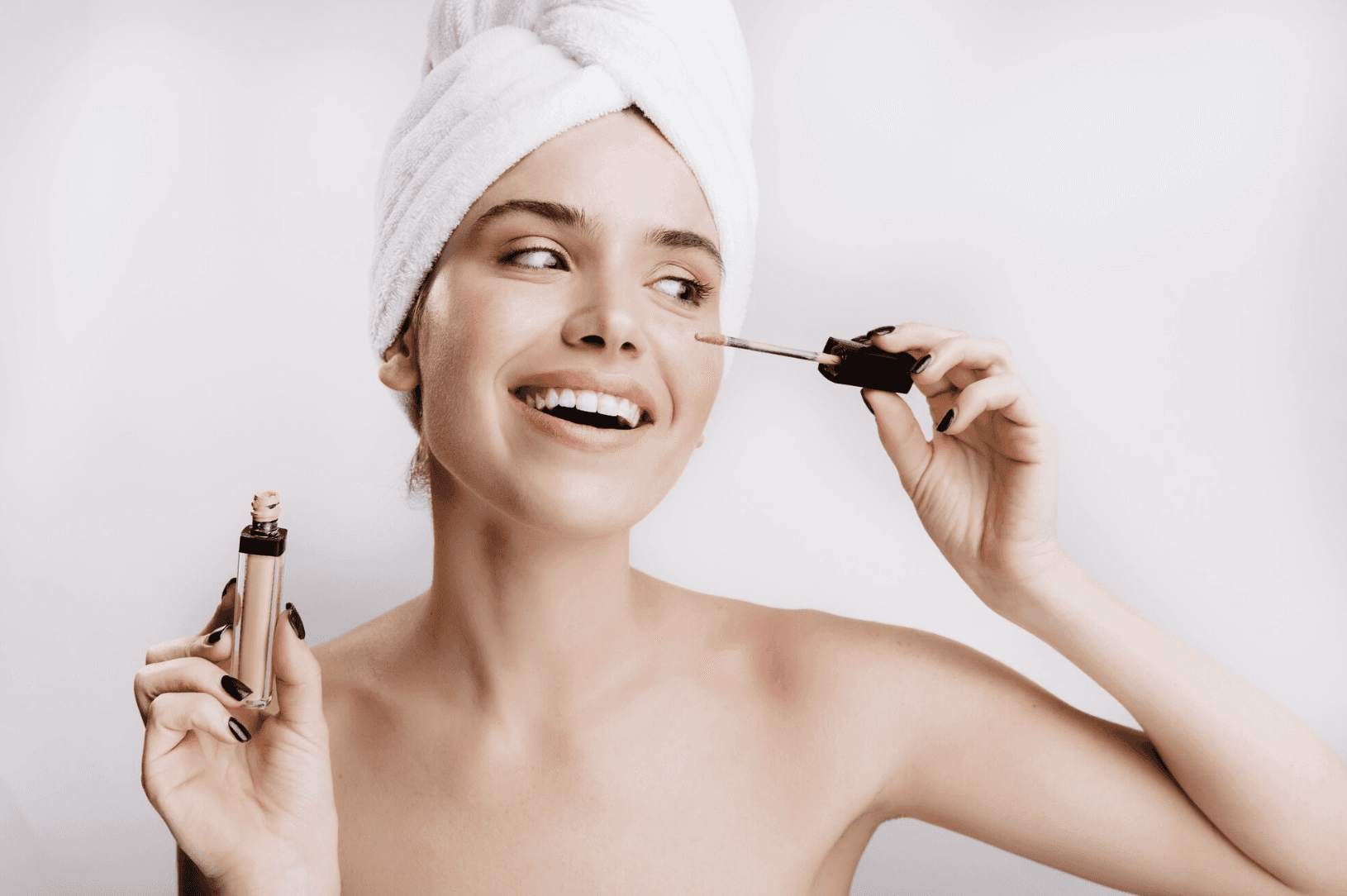 Woman doing makeup