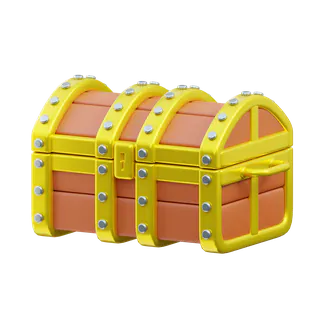 Free 3D treasure chest icon