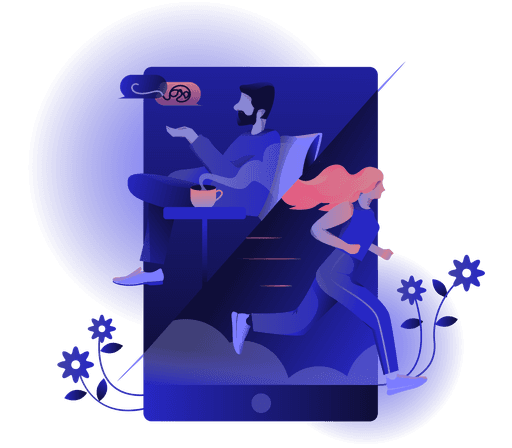 Shyft & Mindhouse: Illustration depicting mental health and physical well being