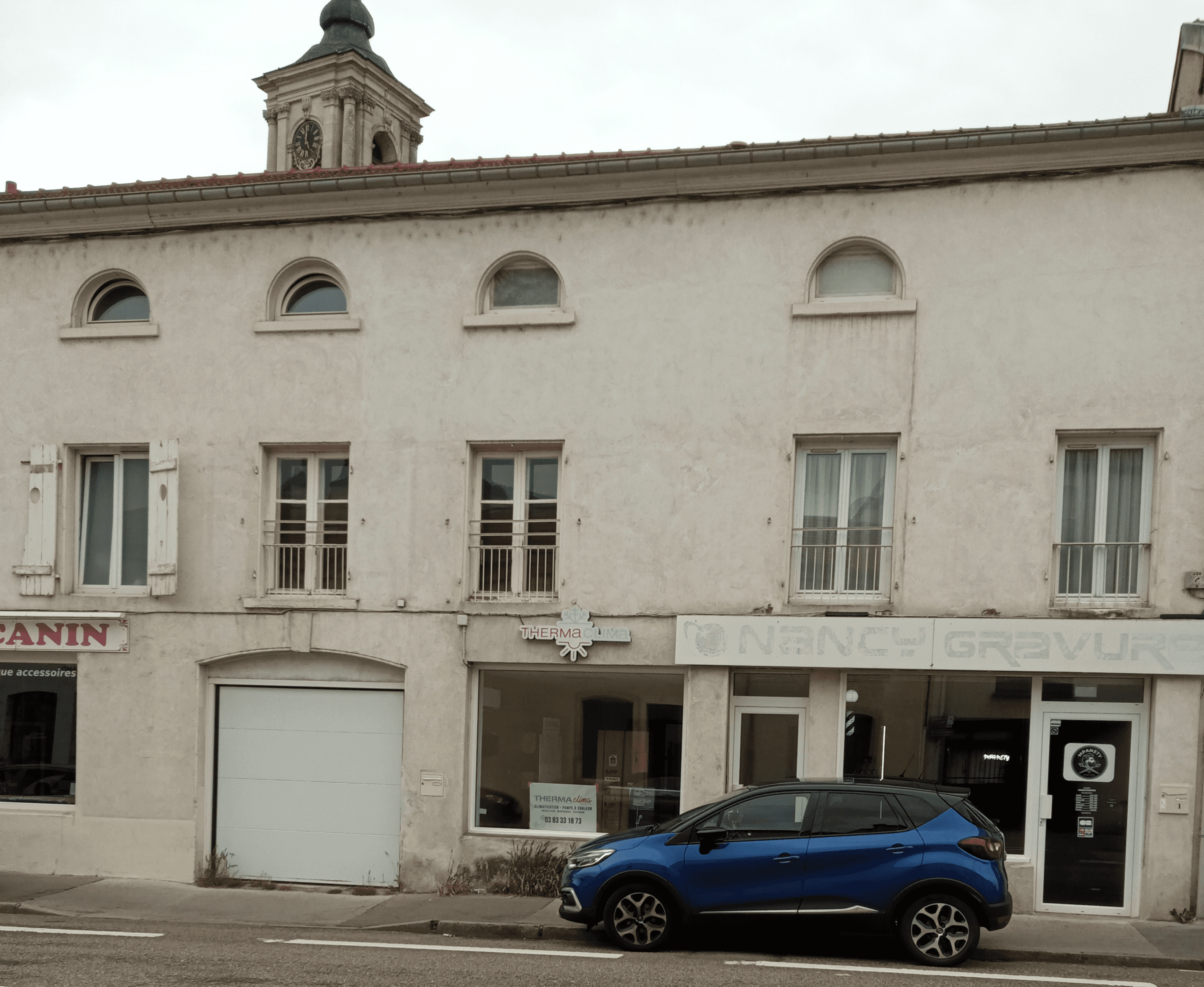 La devanture du local de ThermaClima, situé au 1 rue de Bonsecours à Nancy, en Lorraine