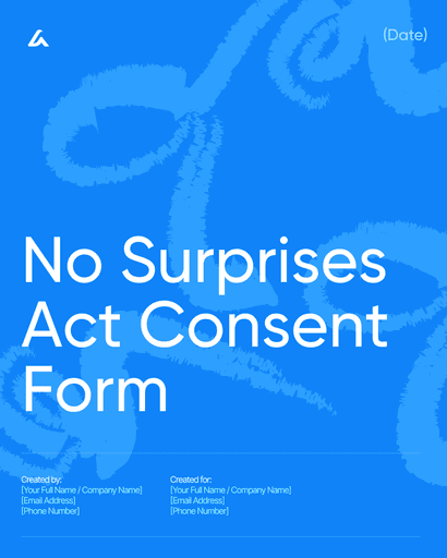 No Surprises Act Consent Form