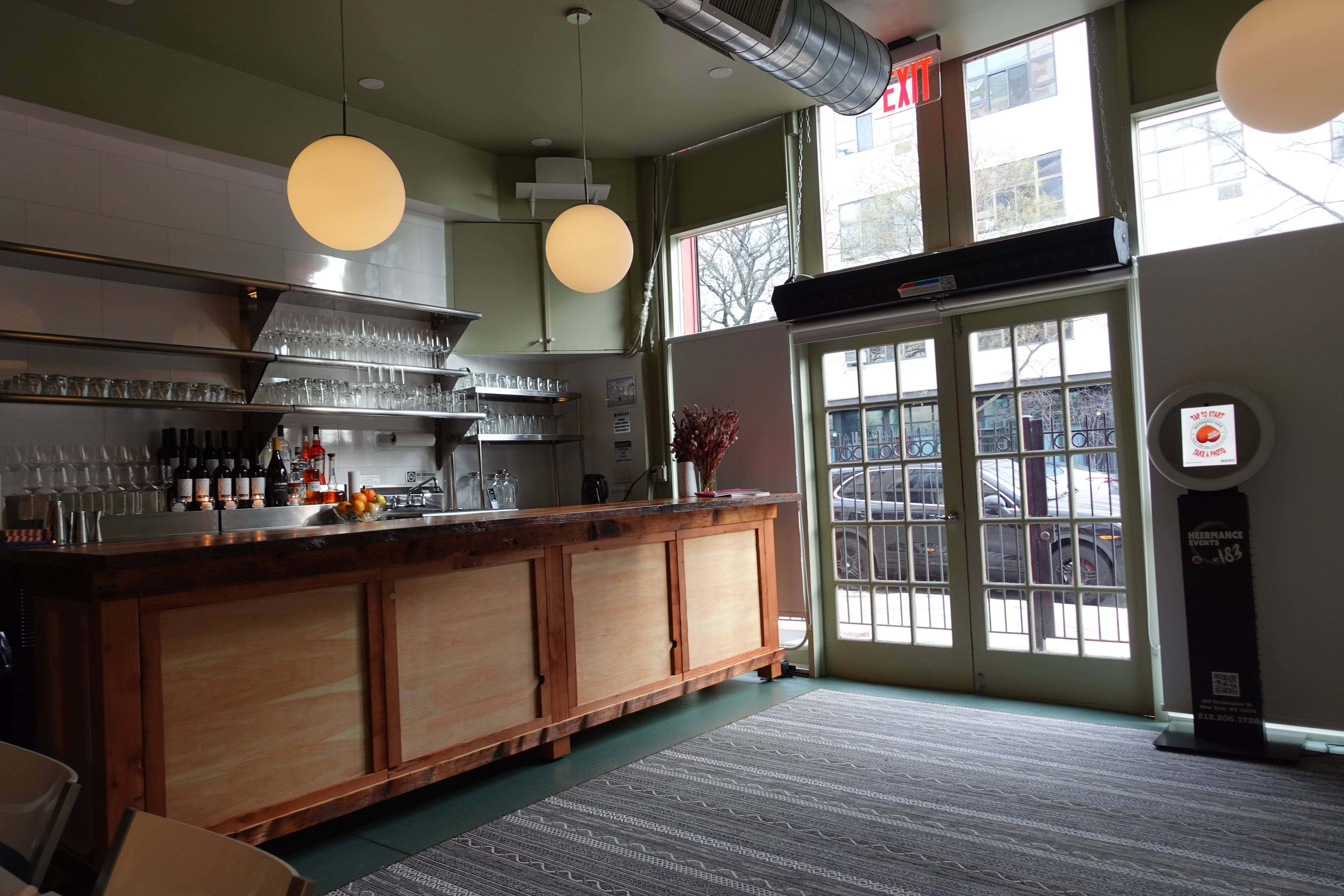 Event Space interior bar view