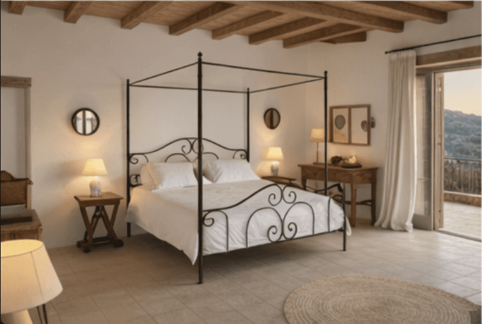 bedroom of Mediterranean house