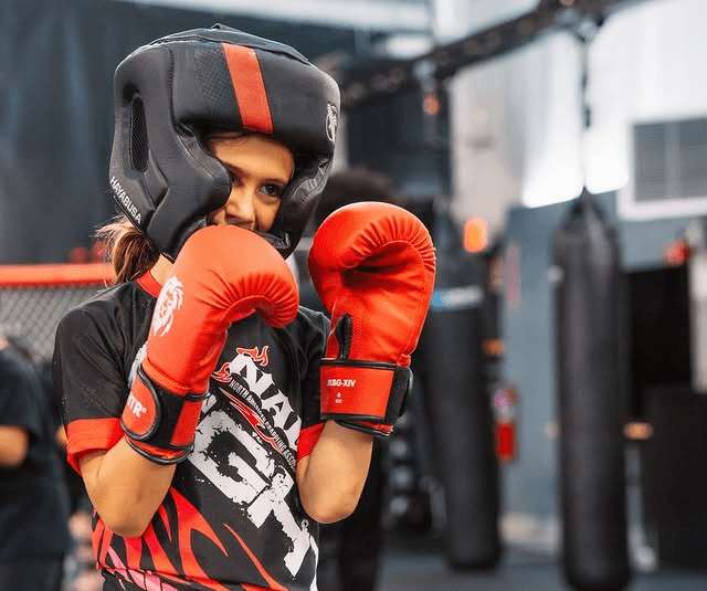 Kid in martial arts gear at Union Martial Arts