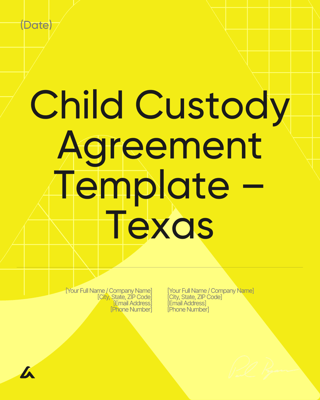 Child Custody Agreement Template – Texas