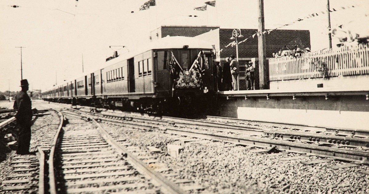 Sutherland railway station in 1939