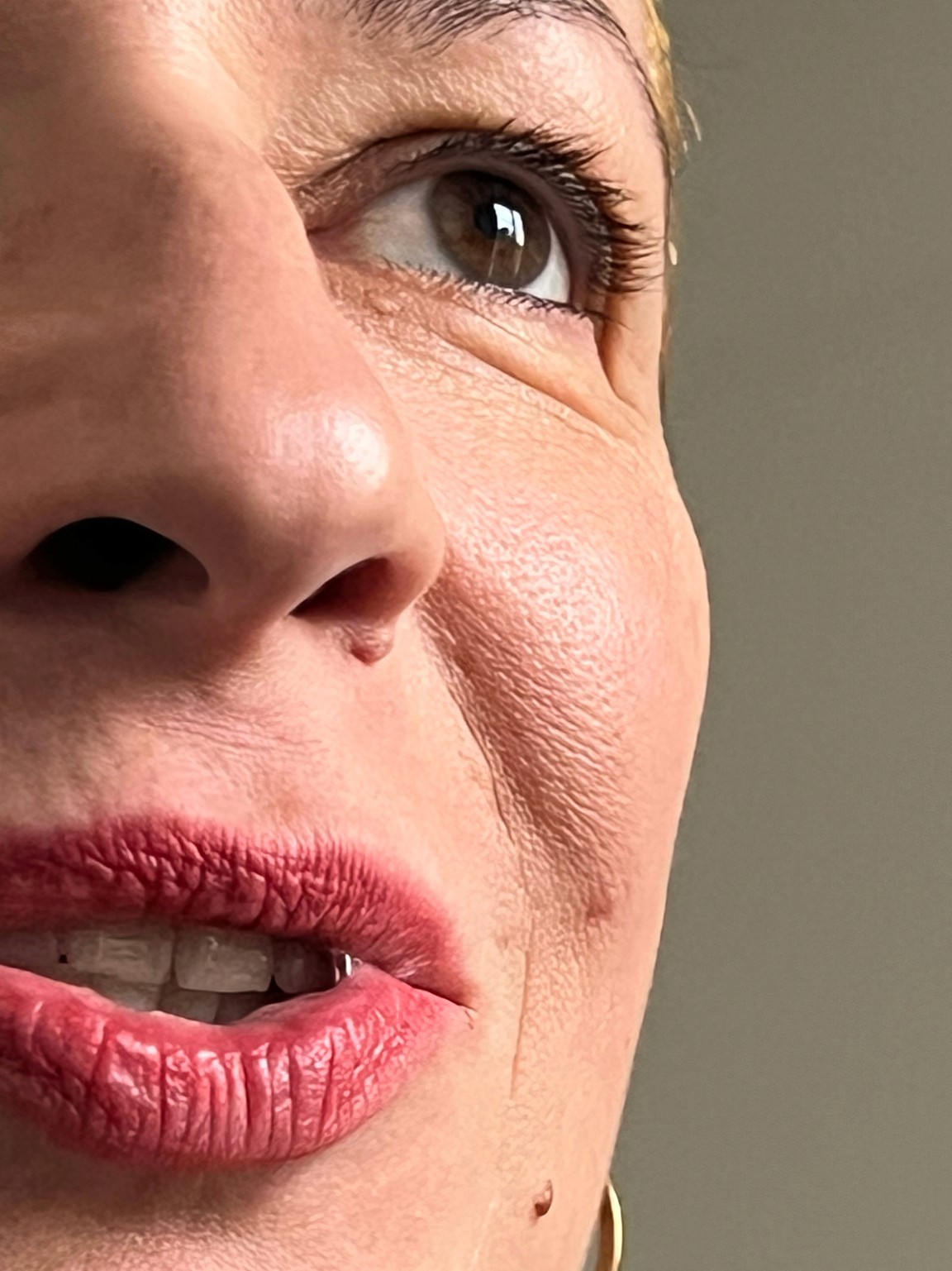 "Close-up of a woman's face"