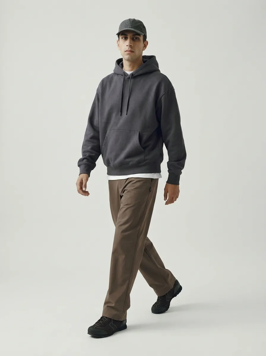 Fashion photoshoot with a woman posing in a dress